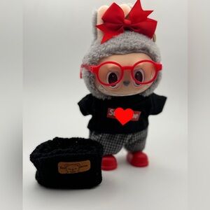 Labubu Outfit Red and Black